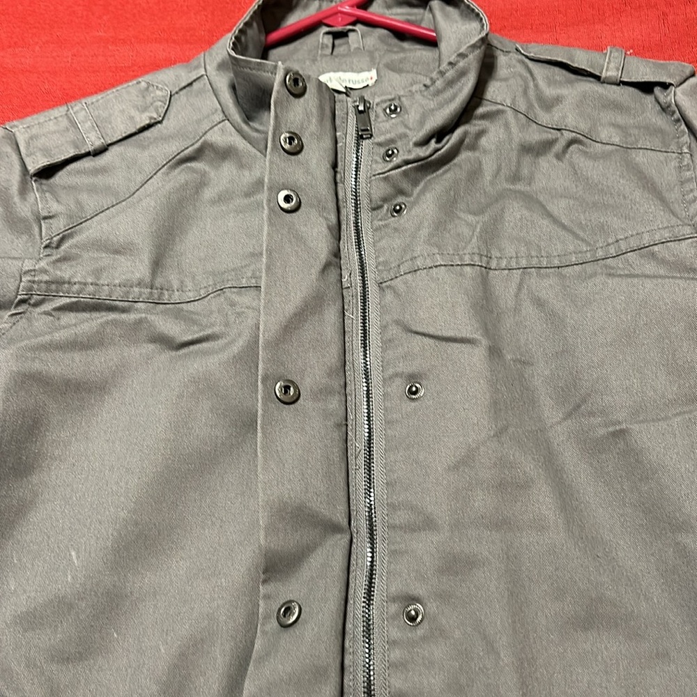 Charlotte Russe + Grey Lightweight Cargo Anorak Jacket Size 2X - Picture 8 of 11